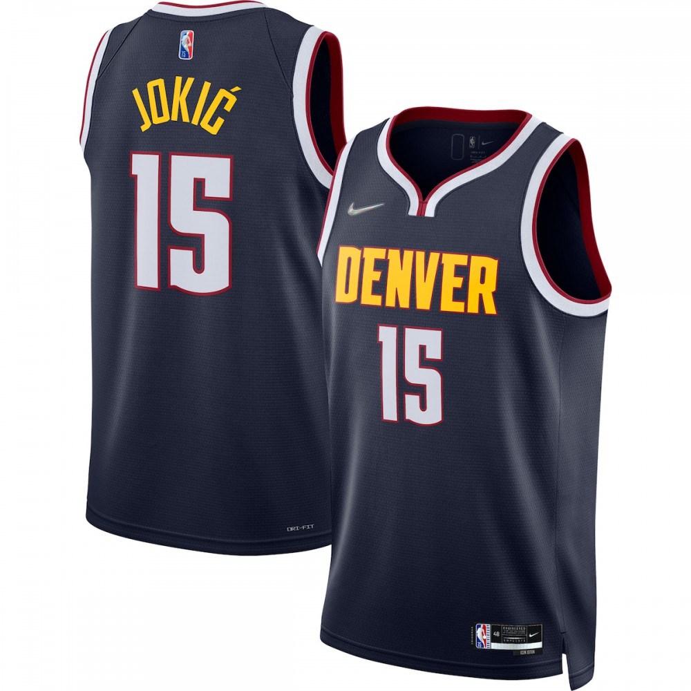 Nikola Jokic Denver Nuggets 2021/22 Diamond Swingman Jersey - Icon Edition - Navy-Pro Kit Vault | Brand New 26/27 Sports Jerseys